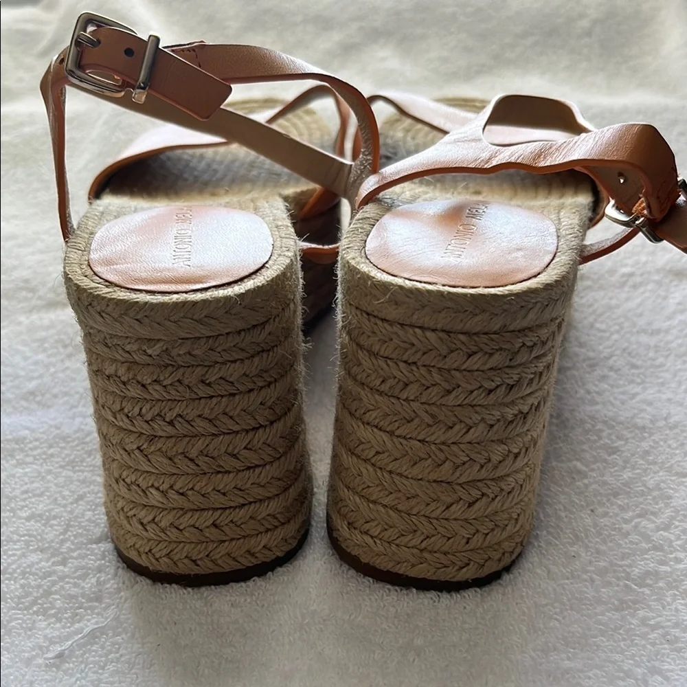 ANTONIO MELANI Orange Espadrille Shoes
